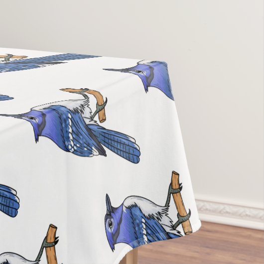 Blue Jay bird Cartoon Tischdecke (Beispiel)