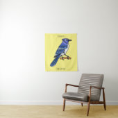 Blue Jay bird Cartoon Wandteppich (Beispiel)