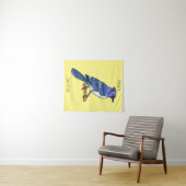 Blue Jay bird Cartoon Wandteppich (Beispiel (Horizontal))