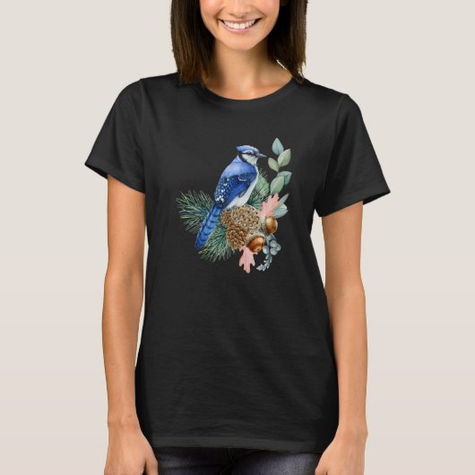 Blue Jay Bird  Cute Birds Animal  Graphic T-Shirt (Vorderseite)