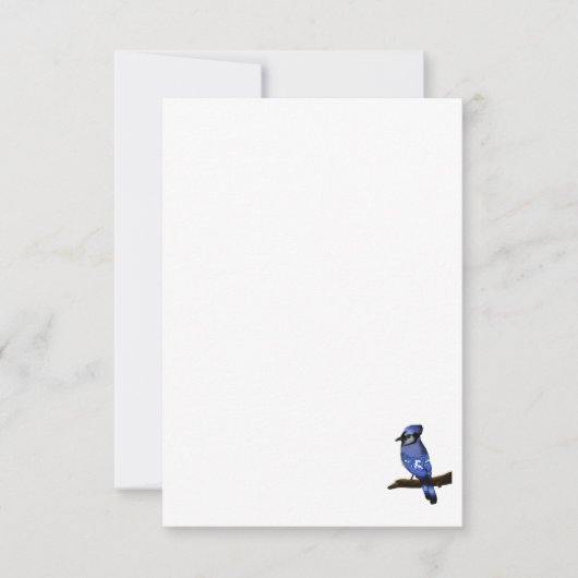 Blue Jay Bird Dankeskarte (Vorderseite)
