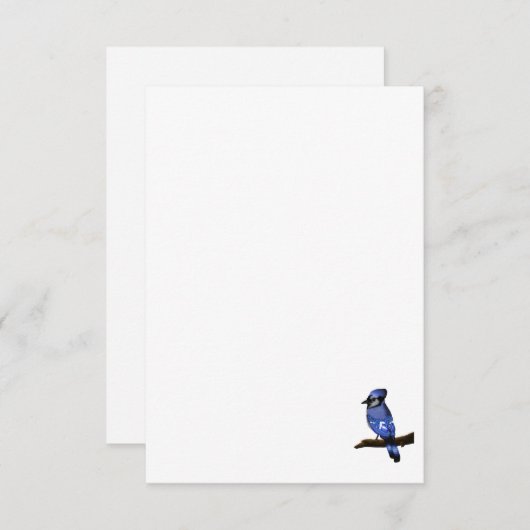 Blue Jay Bird Dankeskarte (Vorne/Hinten)