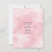 Blue Jay Bird im Brautparty von Blume Einladung (Rückseite)