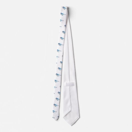 Blue Jay Bird Krawatte (Rückseite)