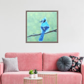 Blue Jay Bird Leinwanddruck (Insitu (Wohnzimmer))