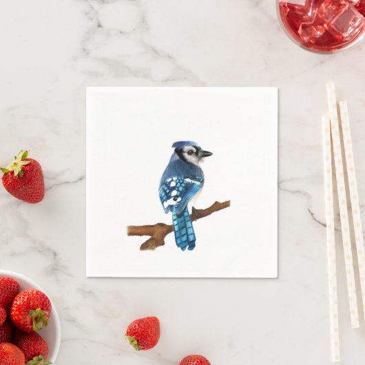 Blue Jay bird Napkins Serviette (Beispiel)