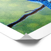 Blue Jay Bird Poster (Ecke)
