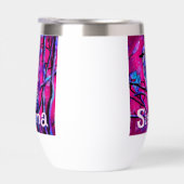 Blue Jay Bird Tree Branch Rosa Personalisiert (Rechts)