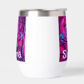 Blue Jay Bird Tree Branch Rosa Personalisiert (Links)