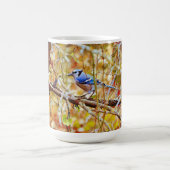 Blue Jay Bird Tree Nature Art Tasse Cup (Mittel)