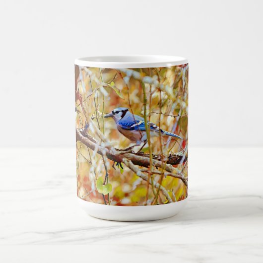 Blue Jay Bird Tree Nature Art Tasse Cup (Mittel)