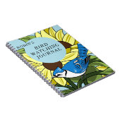 Blue Jay Bird Watching Journal Notizblock (Rechte Seite)