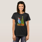 Blue Jay Bird  Xmas Holiday Santa Blue Jay Christm T-Shirt (Vorne ganz)