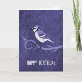 Blue Jay Birthday Card Karte