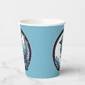 Blue Jay Blue Bird Pappbecher (Links)