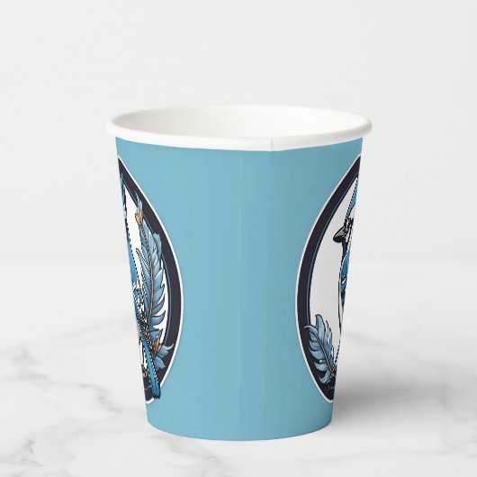 Blue Jay Blue Bird Pappbecher (Rechts)