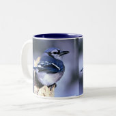 Blue Jay, Blue Jay Zweifarbige Tasse (Vorderseite Links)