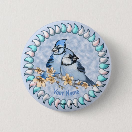 Blue Jay Branch Button (Vorderseite)