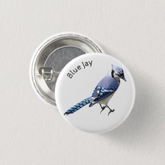 Blue Jay Button (Vorne & Hinten)