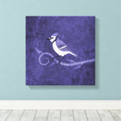Blue Jay Canvas Print Leinwanddruck (Insitu (Holzboden))