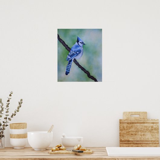 Blue Jay Canvas Print Poster (Küche)