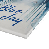 Blue Jay Cherry Blüten Wasserfarbe Schneidebrett (Ecke)