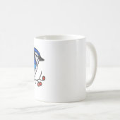 Blue Jay Digital Stared Glass Suncatcher Tasse (VorderseiteRechts)