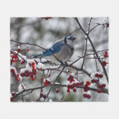 Blue Jay Fleecedecke (Vorderseite (Horizontal))