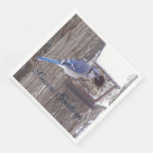 Blue Jay Frohen Festtage Serviette (Ecke)