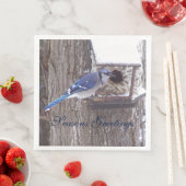 Blue Jay Frohen Festtage Serviette (Beispiel)