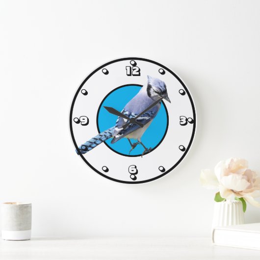 Blue Jay Große Wanduhr (Zuhause)