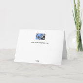 Blue Jay Holiday Grußkarte Feiertagskarte (Rückseite)