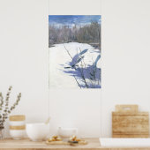 Blue Jay im Winter von Abbott Handerson Thayer Poster (Küche)