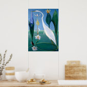 Blue Jay im Winter von Abbott Handerson Thayer Poster (Küche)