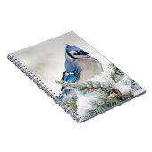 Blue Jay in Blue Atlas Cedar Notizblock (Rechte Seite)
