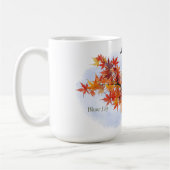 Blue Jay in Fall Colors Kaffeetasse (Links)