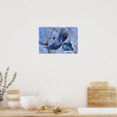 Blue Jay in Flight Poster (Küche)