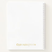 Blue Jay inspiriert Gradient Notebook Notizblock (Rückseite)