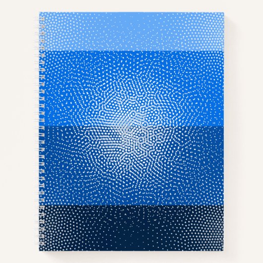 Blue Jay inspiriert Gradient Notebook Notizblock (Vorderseite)