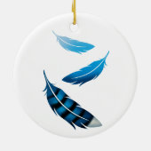 Blue Jay Keramik Ornament (Hinten)