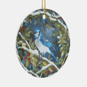 Blue Jay Keramik Ornament (Rechts)