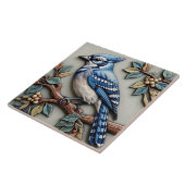 Blue Jay - Kunst und Handwerk Keramik Tile Fliese (Seite)