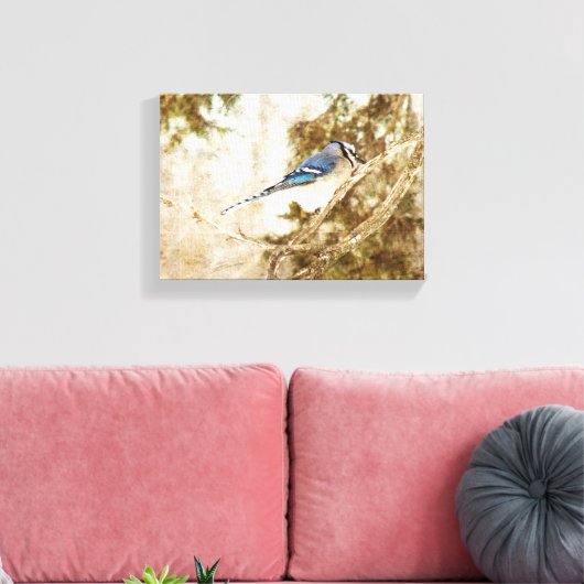 Blue Jay Leinwanddruck (Insitu (Wohnzimmer))