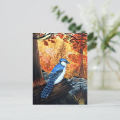 Blue Jay Life Postkarte (Stehend Vorderseite)