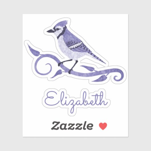 Blue Jay Name Vinyl Stickers Aufkleber (Blatt)