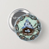 Blue Jay Nest Button (Vorne & Hinten)