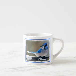 Blue Jay Painting - Original Bird Art Espressotasse