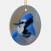 Blue Jay Painting - Original Bird Art Keramik Ornament (Rechts)