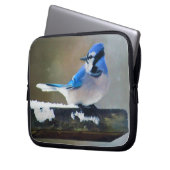 Blue Jay Painting - Original Bird Art Laptopschutzhülle (Vorderseite Links)