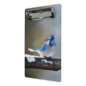 Blue Jay Painting - Original Bird Art Mini Klemmbrett (Gewinkelt2)